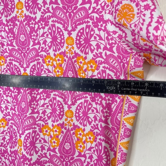 Gretchen Scott Floral Print‎ Dress Pink Artsy Coastal Resortwear Preppy Small - Picture 8 of 12